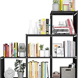Snazzy Plastic Multipurpose Foldable Open Bookshelf, Book Shelves, Bookcase, Bookrack, Book Storage Organizer Shelf for Study Room Home Office Library (Black)-picture-13
