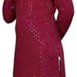 Traditional Sequin Embellished Kurta with Mandarin Collar, Man Men's Cotton Regular Fit Casual Kurta, Regular Kurta-image-24