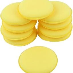 MisterMonger Foam Car Wax Applicator Pads, Round Yellow Polish Sponges, Pack of 10-image-87