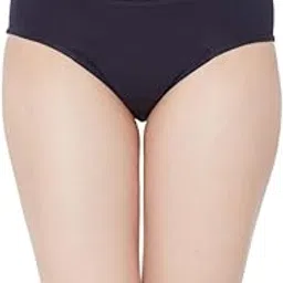 juliet Women's Period Panty Cotton Reusable with Multi Layer Absorbent Fabric|Leak Proof Full Coverage Soft Comfortable Hipster|Dark Colors|Use with Sanitary Pads for Hygiene Purpose-picture-2