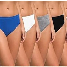 Women's 100% Soft Breathable Stretchable Cotton Hipster Underwear Brief in Assorted Colours Hi Cut Panties Combo Multicolour-picture-31