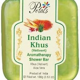 Aromatherapy Shower Bar Indian Khus (Vetivert) | Aromatherapy Soaps | 100gm Pack of 1-image-76