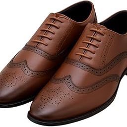 Men's Leather Ankle Lace-Up Brogue Boots | Classic Perforated Detailing | Pointed Toe Design | Leather Upper | Comfort-Focused Interior | Timeless Craftsmanship |-image-53