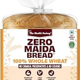 The Health Factory Zero Maida Bread - 100% Whole Wheat 250 gm-image-44