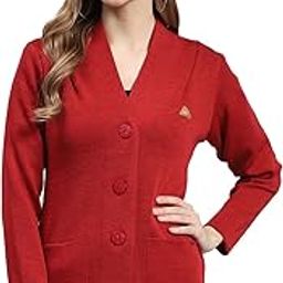 Womens Solid V Neck Full Sleeve Wool Casual Sweater (1232220VN)-image-52