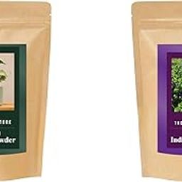 SHI'S THE HERB STORE Organic Hair Color Combo: Natural Henna and Indigo Powder - Chemical-Free Coloring and Deep Conditioning"-image-22
