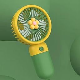 HUMAIZAR Mini Handheld Small Pocket Size USB Rechargeable Portable Cooling Fan For Women Girls KIds Men Personal Quiet Cooling 3 Speed Fan (Option 2)-picture-14