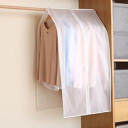 Wolpin Clothes Cover for Men's Blazer/Dress/Saree, Dust-proof Jacket Organiser, Wardrobe Organiser (60 x 120 cm) 1Pc, Ethylene Vinyl Acetate-image-37