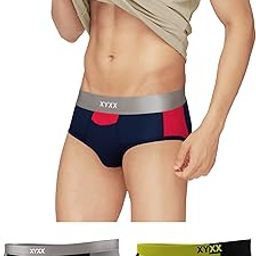 Men's Dualist Micromodal Regular Fit Colorblock Antimicrobial Briefs with No Marks Waistband (Pack of 3)-image-7