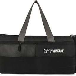 Gym Bag, Duffle Gym Bags for Men, Women, Boys & Girls, Gym Bag for Workout & Travel, Polyester Fitness Bag with Adjustable Shoulder Strap (46x21x21cm, Black)-image-20