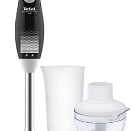 Tefal Blendforce Plus 250W Hand Blender | High-performance Motor | 500ml Chopper with Blades & 800ml Multi-Purpose Jar | Anti-splash foot | Food Grade Safe |2-year coverage on Product | Black & White-3