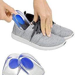 P P Enterprise Gel Heel Cups Silicon Heel Pad for Heel Ankle Pain, Heel Spur Shoe Support Pad for Men and Women Shock Cushion Pad for Heels (SHOE HEEL PAD)-image-22