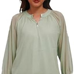 Women's Green Solid Straight Top-image-1
