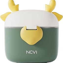 Onomie Baby Formula Dispenser On The Go, Formula Container to Go, Formula Holder for Travel, Outdoor Picnic with Baby Infant, Portable Container for Milk Powder, Snacks, Candy, Fruits (Dark Green, Deer)-5
