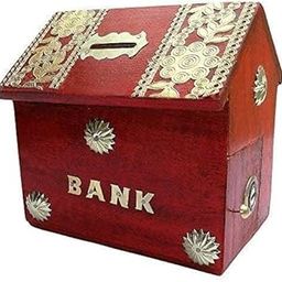 A S Handicrafts Wooden Money Bank - Coin Saving Box - Piggy Bank - Gifts for Kids, Girls, Boys & Adults-image-5
