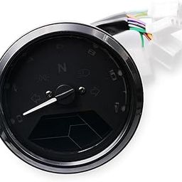 Vaguelly Motorcycle Tachometer Universal Led Odometer Motorbike Speedometer Tachometer Gauge for Motorcycle 12000rpm Led Speedometer Liquid Crystal Spring Breeze-image-39