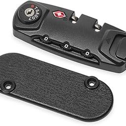 TSA Locks for Luggage, Portable TSA Customs Code Lock, 3-Digit Number Combination Padlock TSA Lock Luggage, TSA007 Approved Zipper Number Lock, Suitcase Travel Bag Code Combination Locks-1