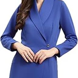Women's & Girls Blazer for Casual Wear, Office Wear, Outdoor & Indoor Full Sleeve Fabric Polyester in Colour (PS-BL-FOUR6)-image-20