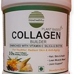 GlobalHealthBuy Plant Based Collagen Builder, 250g | Collagen Powder for Skin Glow & Anti-Aging with SILICA, Vitamin C & BIOTIN !-image-51