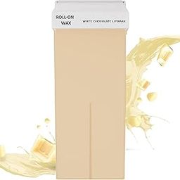 TWIREY Roll On Wax, Hair Removal Soft Wax Cartridge, Depilatory Wax Roller Refill for full body, Home Self Waxing and saloon (100 ML, White Chocolate)-image-70