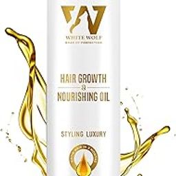 White Wolf Hair Growth & Nourishing Oil for Men & Women | Castor, Onion, Curry Leaf, Argan, Rosehip & Blend Of 15 Oils | Promotes Hair Growth, Reduces Hair Fall - 200ml-image-66