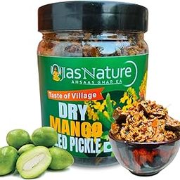 Ojas Nature Homemade Dry Mango Pickle 400g Aam Ka Sukha Bharua Achar - Less mustard Oil & Preservative Free | Sun-Dried, Salty, Sour, Tangy, Spicy | Punjabi style | Fresh Mango Pickles & chutneys (400 G) | BPA Free, food grade Pet Jar-image-54