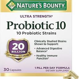 Nature's Bounty Bounty Probiotic 10, Ultra Strength Daily Probiotic Supplement, Support For Digestive, Immune And Upper Respiratory Health, 1 Pack, 30 Capsules-4