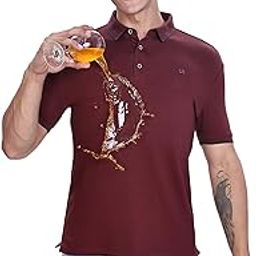 Men's Anti Stain Water Repellent Anti Odor Modal Solid Polo T-Shirt | Half Sleeves Collared Neck Tailored Fit Stretchable and Breathable Cotton Rich Casual wear | Available in Plus Sizes-image-48