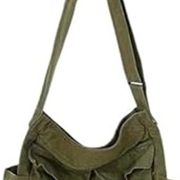 Men's Cargo Canvas Shoulder Bag Large Capacity Port Retro Messenger Bag-image-19