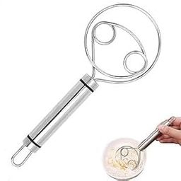 PPK24X9 Atta Kneader Dough Maker with Stainless Steel Food Processor Roti Atta Blender Beater Manual Flour Mixer for Egg, Bread, Cake, Pastry, Pizza DoughPPK24X9-10