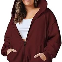 Plus Size Loose FIT Womens Zip UP Hoodie Sizes Till 5XL-image-59