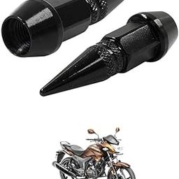 LOVMOTO Universal Spiked Valve Caps,Aluminum Alloy Dustproof and Waterproof Tire Valve Stem Caps, Suitable for Cars, Trucks and Motorcycles (2PCS Black) Comfortable with Hu-nk-image-95