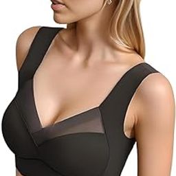 Plus Size Padded Light Support Wireless Bra, Seamless No-Line Ultra-Soft Leisure Bralette, for Sleep, Yoga and Everyday Use,/Stretchy Back/Comfortable Design-picture-13