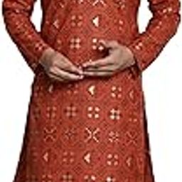(Since 1958, Men's Cotton Blend Kurta and Churidar Pyjama Set-image-56