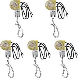 CALANDIS™ 5Pcs Fan Light Pull Switch Wall Lamp Stable 2 Wires Pull Chain For Fan Light Agent | Lighting Parts & Accessories | Lamps, Lighting & Ceiling Fans-image-59