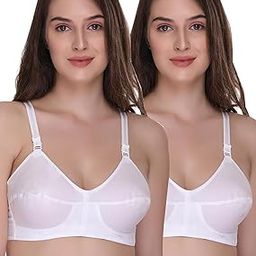 Women's Bee-Heart Cotton Wire Free Everyday Full Coverage Bra with Elastic Straps-picture-23