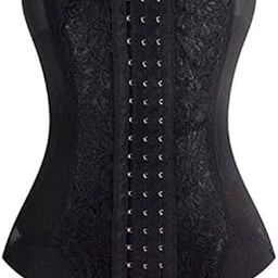 Ubervia Waist Trainer Corset Slimming Body Shaper Slimming Belt-Black-XL-image-48