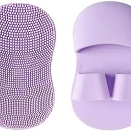 FRDDE Facial Pore Cleansing Pads | Silicone Face Cleansing Brush Face Scrubbers Soft Exfoliators Cleaning Tool Massage Washing Pore Cleanser Pimples Blackhead Remover Deep Cleans Skin Care 2pcs-44