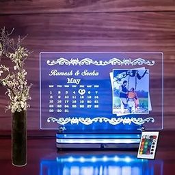Acrylic Personalized Photo Printed Customized Photo Printed Table Lamp (5 cm, Glass)-11