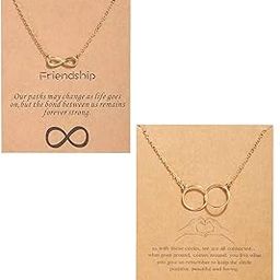 Charming Infinity Butterfly Neck Wear Gold Plated Chain Necklace For Women Girls Combo of 2 Chain Pendant For Girls 18 Inches-image-5