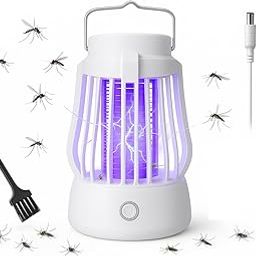 UDHVREKH 2-in-1 Mosquito Killer Lamp & Night Light – UV Electric Insect Trap | Silent Bug Zapper with Soft Yellow LED Rechargeable, Portable & Safe for Home, Bedroom & Camping-image-42