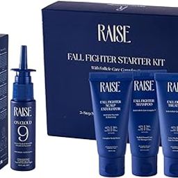 Raise Hair Care Travel Essentials Combo | 3 Step Fall Fighter Starter Kit & On Cloud 9 | Exfoliate, Cleanse & Condition | Korean Glass Like Shine in 9 seconds | 67% less hair loss in 6 weeks | Rosemary, Solar Sea Salt, 18 Essential Amino Acids | SLS & Paraben Free | 30ml/30gm-7