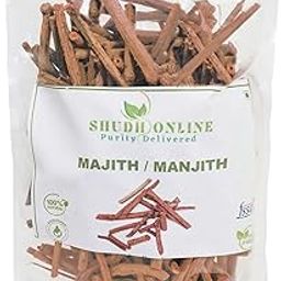 Shudh Online Manjistha Root, Majith Organic, Indian Madder (50 Grams) - Eating, Skin whitening, Face, Hair - Manjishtha, Manjishta, Manjishta, Manjista-0
