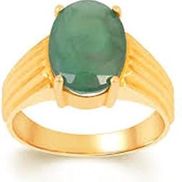 Certified 5.25 Ratti Natural Emerald (Panna) ASHTADHATU Ring Adjustable-image-34