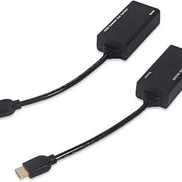 atdaraz HDMI Extender Over Cat5e or Cat6 Cables with Pigtail - (up to 30 Meters / 98 feet)-image-95