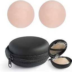 Nipple Cover - Sticky Adhesive Silicone Nipple Pasties - Reusable Pasty Nipple Covers for Women with Travel Pouch-picture-23