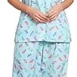 sephani Women’s Printed Pajama Set – 100% Recycled Poly Silk Sleepwear Collection for Comfort & Style-picture-37