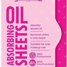 Jaquline USA Pink Oil Absorbing Sheets 100N - Instant Oil Control Blotting Paper for Face, Gentle on Skin, Travel Friendly, Portable and Convenient for Daily Use-image-61