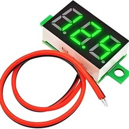 EZPHYSIKX DC Voltmeter Indicator/TESTER - DC 3.5-30V, LED Display Panel Digital Voltage meter for Electrical, Computers, Electronics, Home, Industrial Equipment's (GREEN, PACK OF 1)-image-2