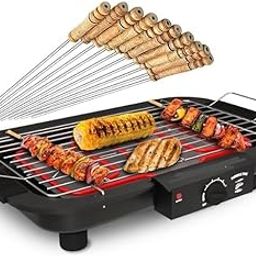 VOORDEEL™ Electric BBQ Grill 2000W – Smokeless Portable Grill with Adjustable Thermostat, Water Tray, Removable Parts & EBBQ Silicone Gloves | For Home, Balcony, Terrace & Outdoor (Black)-image-121